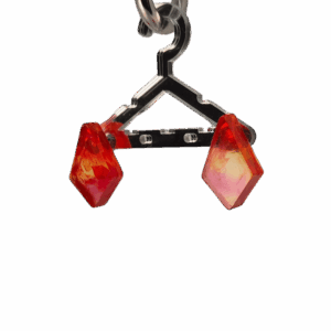 Ohrring in Rautenform