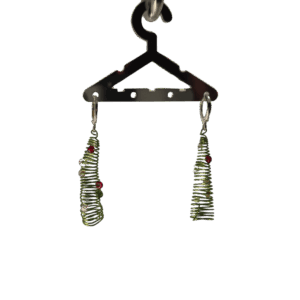 Ohrring mit Metallspirale