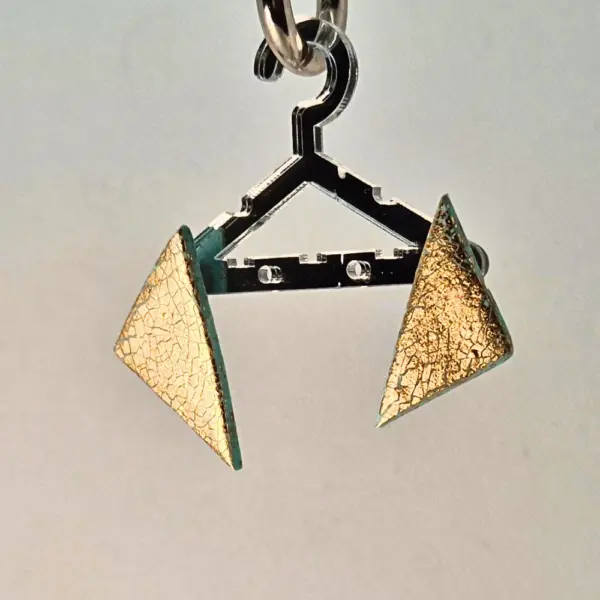 Ohrring Gold-Gingko – Bild 2